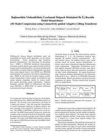 pdf copy - Bilkent Üniversitesi, Bilgisayar Mühendisliği Bölümü