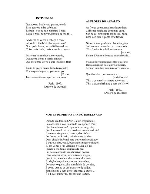 Poesias de Fradique Mendes - Figaro