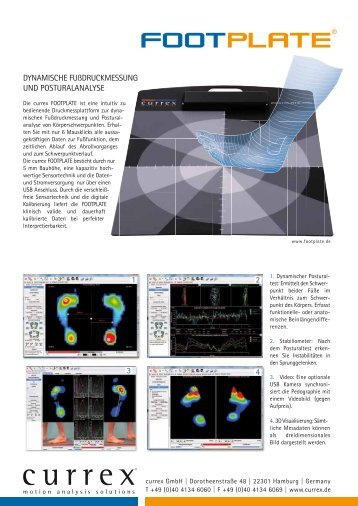 currex FOOTPLATE PRO Datenblatt als PDF