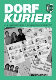 DORF KURIER - Gemeinde Utzenstorf