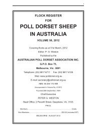 2012 flock register vol 58.pdf - Australian Poll Dorset Association Inc