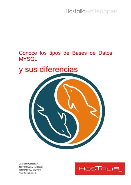 White Paper: tipos bases de datos MySQL