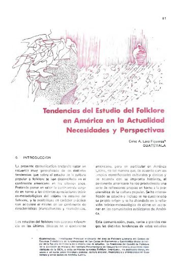 14. Tendencias del estudio del folklore... Celso A - Flacso Andes