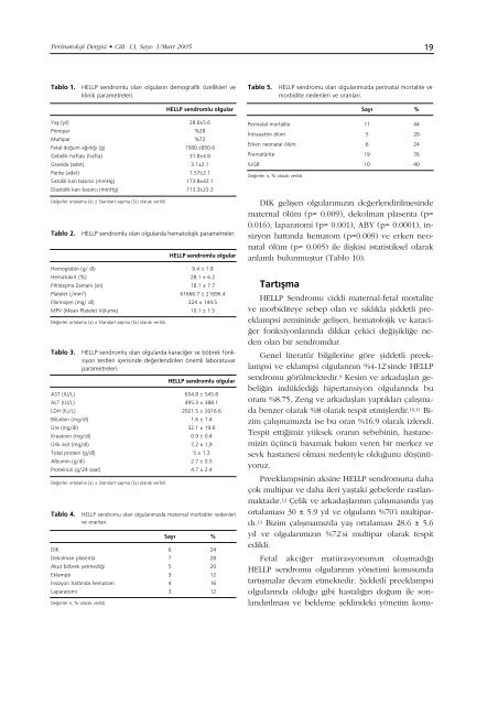 Adobe Pdf - Perinatoloji Dergisi