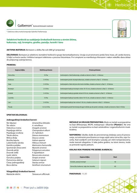 program zaštite i katalog proizvoda - Galenika Fitofarmacija AD