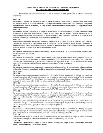 11 Diario Novembro-2006 - Prefeitura Municipal de Passo Fundo