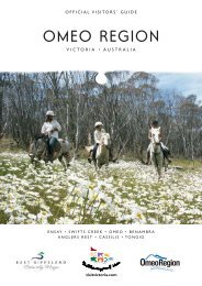 Omeo Region Official Visitors Guide - East Gippsland