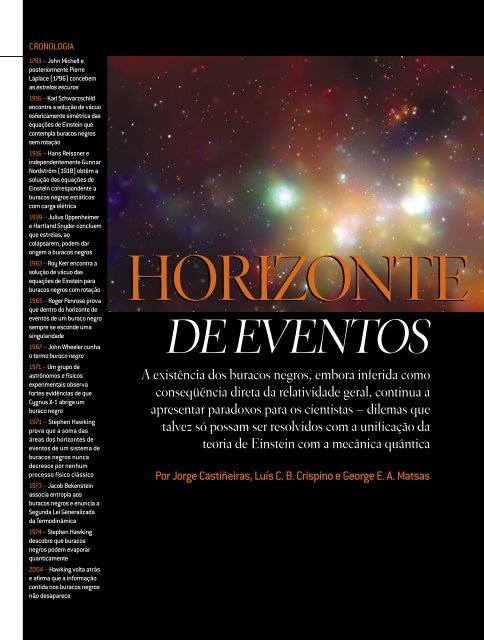 Horizonte de Eventos - IFT - Unesp