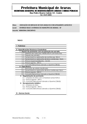 anexo Conc.002.2009 MEMO reca[1].. - Prefeitura de Araras