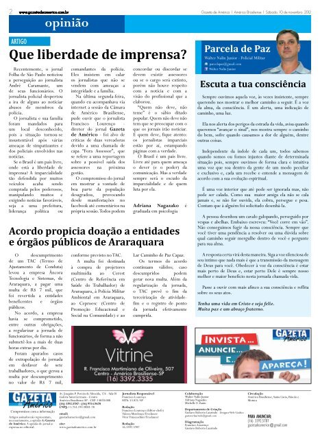 Leucemia Fora Assessor II Em Santa Lúcia - Gazeta de Américo