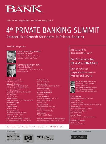 4th PRIVATE BANKING SUMMIT - 2thePoint