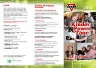 Kinder Power Tage - CVJM in Nürnberg