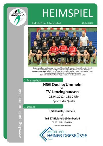 HEIMSPIEL Nr. 10 Saison 11/12 - HSG Quelle/Ummeln eV