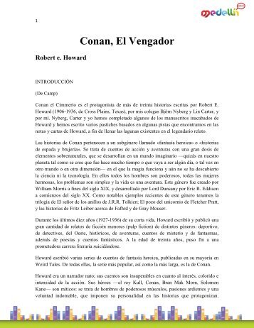 Conan, El Vengador Robert e. Howard