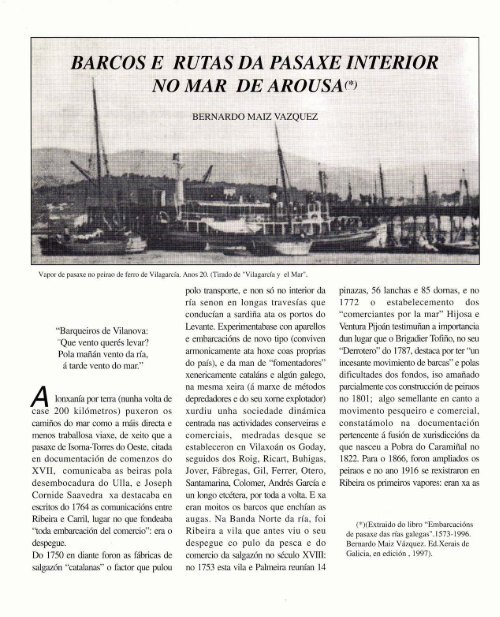 Revista - Federación Galega pola Cultura Marítima e Fluvial . FGCMF