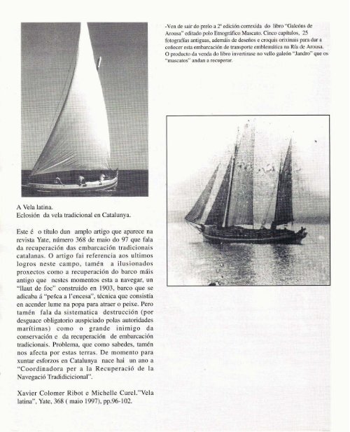 Revista - Federación Galega pola Cultura Marítima e Fluvial . FGCMF