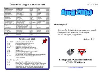 April 2009 - CVJM-Wahlbach