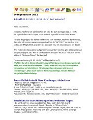 Evangelisation 2012 2.Treff 02.02.2012 19:30 Uhr in ... - CVJM Wilden