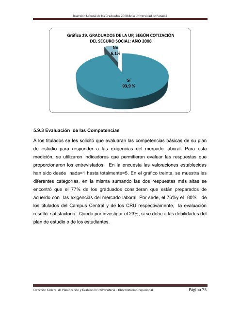 Inserción Laboral de los Graduados de la Universidad de Panamá ...