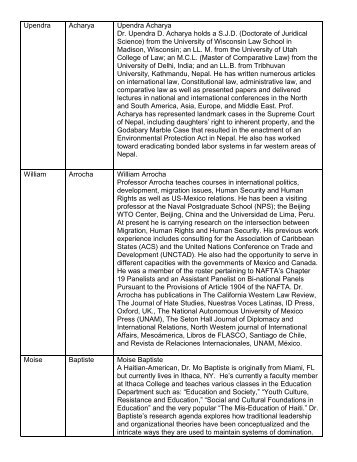 Presenter Biographies - Gonzaga University School of Law