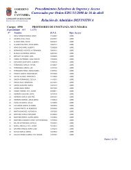 Procedimientos Selectivos de Ingreso y Acceso ... - ANPE-Cantabria