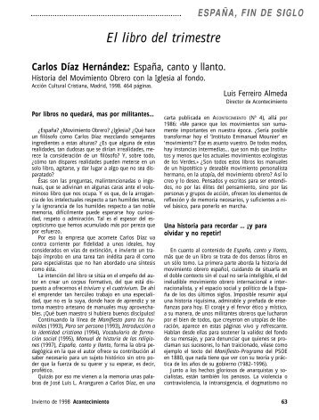 España, canto y llanto. Historia