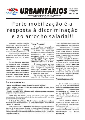 Forte mobilização é a resposta à discriminação e ao arrocho salarial!!