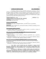 LICENÇA DE INSTALAÇÃO LI N° 0664/2002-DL - Fepam