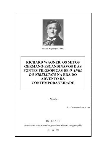 richard wagner, os mitos germano-escandinavos e as fontes ... - arte