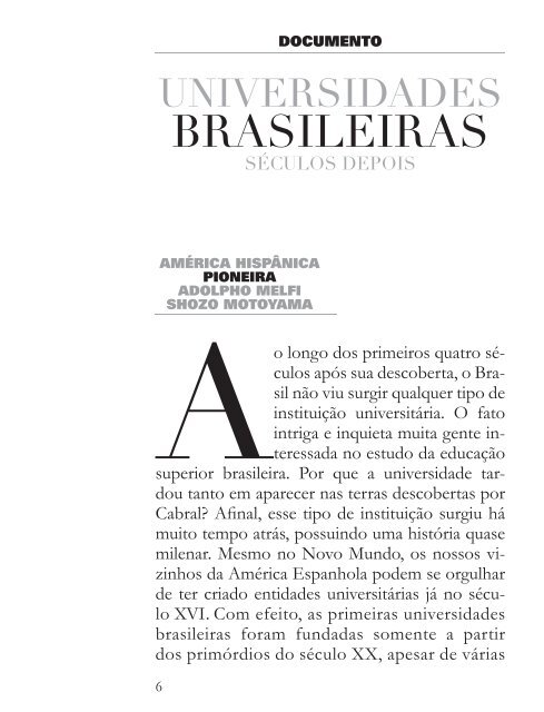 Revista - Memorial da América Latina