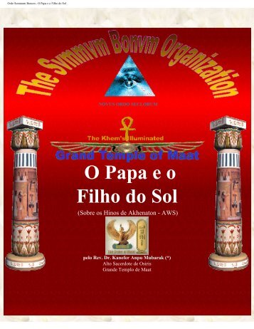 Ordo Summum Bonum - O Papa e o Filho do Sol