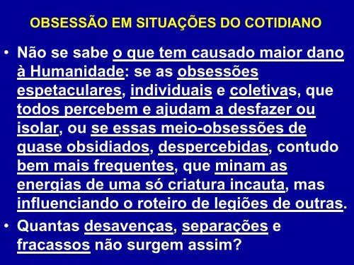 Seminário Obsessão Silenciosa - Espiritizar