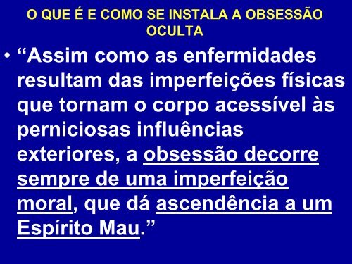 Seminário Obsessão Silenciosa - Espiritizar