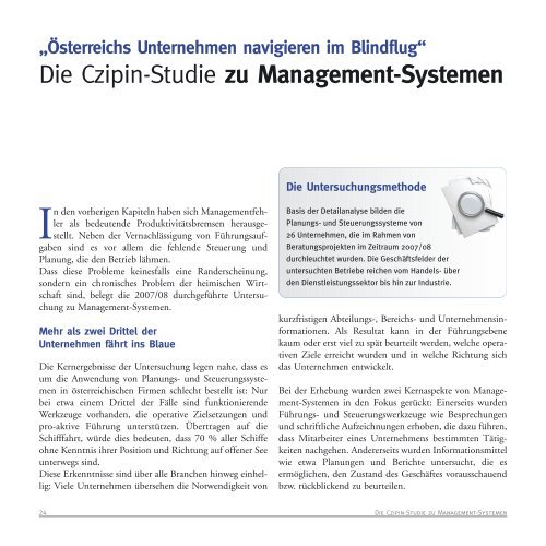 Czipin Produktivitätsstudie 2008/09