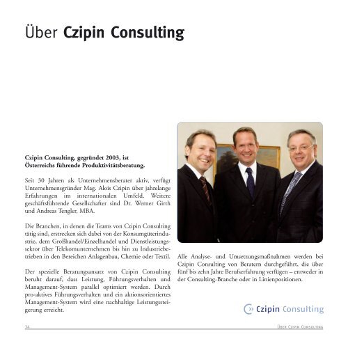 Czipin Produktivitätsstudie 2008/09