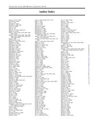 PARTICIPANT INDEX