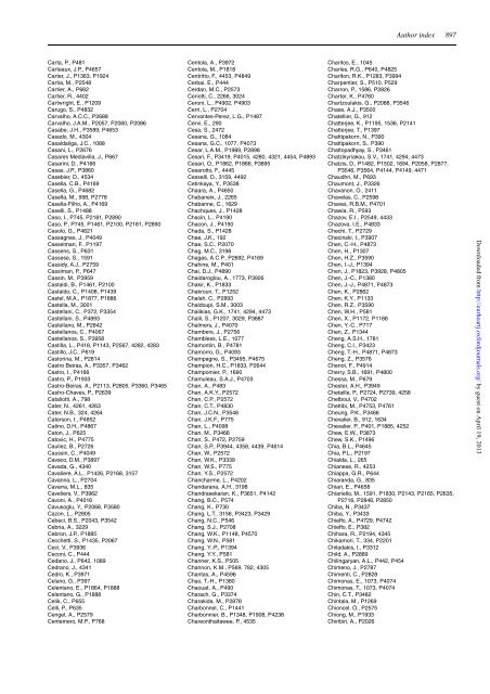 Author Index - European Heart Journal