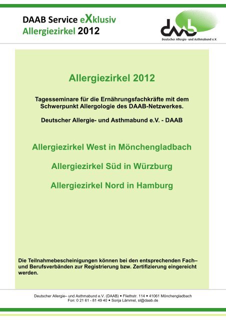 Allergiezirkel Süd - Deutscher Allergie