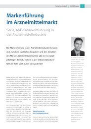 Markenführung im Arzneimittelmarkt - Dr. Dingler Consulting GmbH