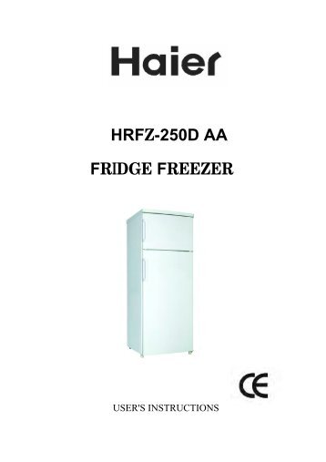 HRFZ-250D AA FRIDGE FREEZER - Haier