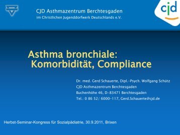 Vortrag: Asthma bronchiale - Deutsche Akademie für ...