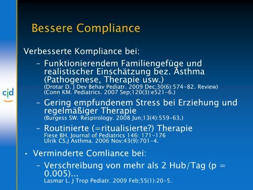 Vortrag: Asthma bronchiale - Deutsche Akademie für ...