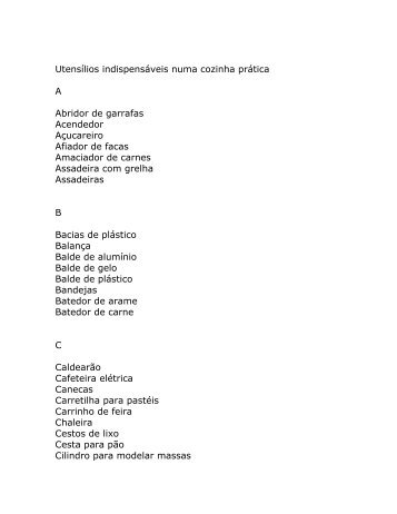 Baixar PDF: Utensílios de cozinha.doc - Sabores de Mato Grosso