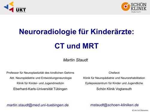 Neuroradiologie für Kinderärzte: CT und MRT