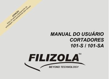 Manual Cortador 101 SA - Filizola