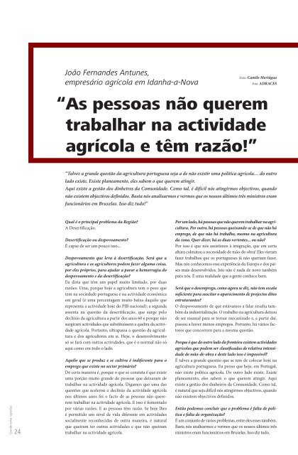 Revista Viver 5 - Agriculturas e agricultores da BIS - Adraces