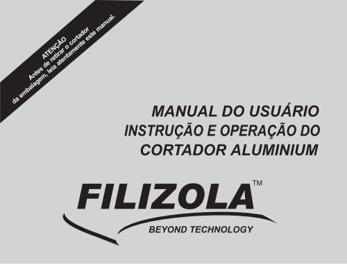 Manual Cortador Aluminium - Filizola