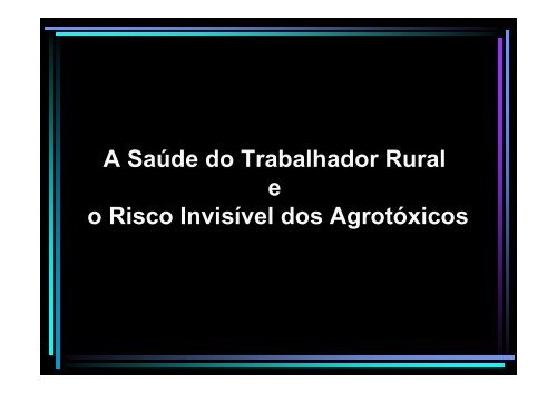 Riscos no setor de alimentação e trabalho rural - SimuCAD