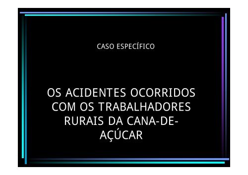 Riscos no setor de alimentação e trabalho rural - SimuCAD