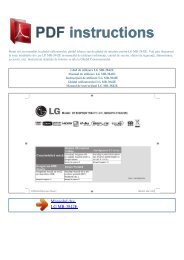 Ghid de utilizare LG MB-3842E - PDF INSTRUCTIONS: Instrucţiuni ...